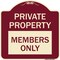 Signmission Private Parking Members Only Heavy-Gauge Aluminum Architectural Sign A-DES-BU-1818-23255 - alternate 1